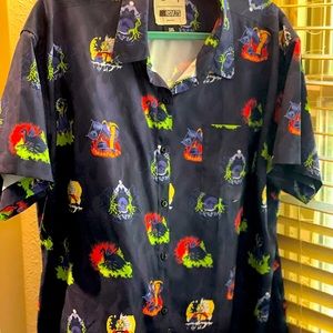 RSVLTS Disney Villains womens 2.0 button-up, size 3X